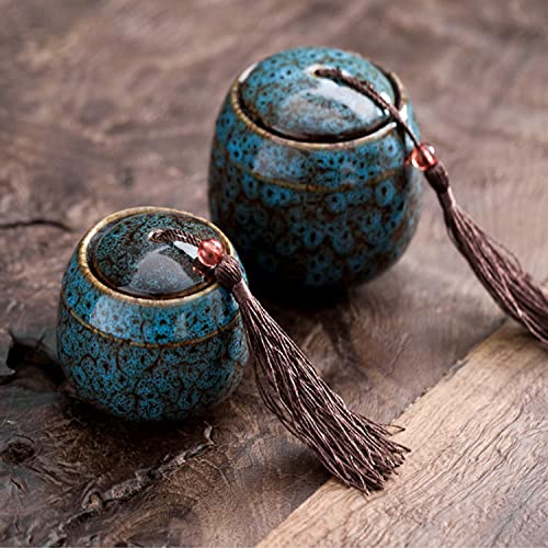 Small Urns for Human Ashes, Decorative Cremation Keepsakes Made of Ceramic, Mini Urns for Adult Ashe, Funeral for Pet, Small Amount of Cremated Remains, Display Burial at Home Offi image 7