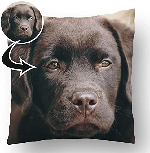 Canvas Art Rocks Personalised 18" x 18" Photo Upload Faux Suede Cushion Pillow