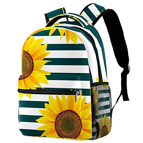 Sac à dos avec poches latérales Ink Cherry Blossom, cartable ergonomique fille