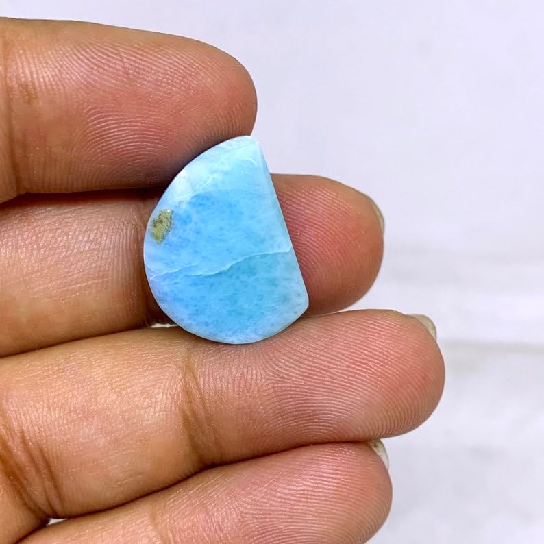 Larimar naturel gemme cabochon 19mm pour sublimer vos bagues bohèmes
