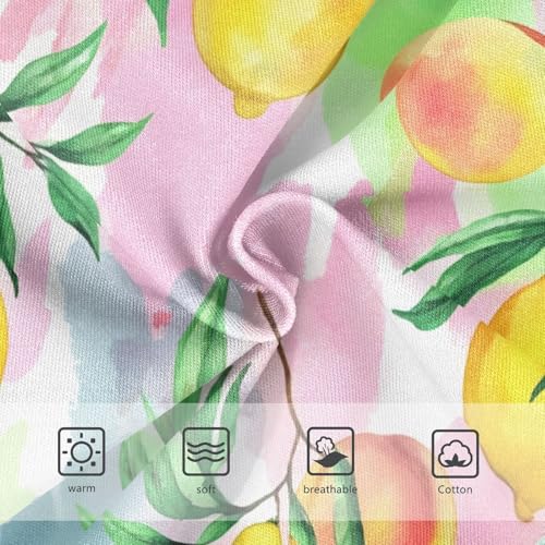 Designer Toddler Underwear Custom 2t Cotton Panties Little Girl Watercolor Lemon Peaches Fruits Underpants Briefs3