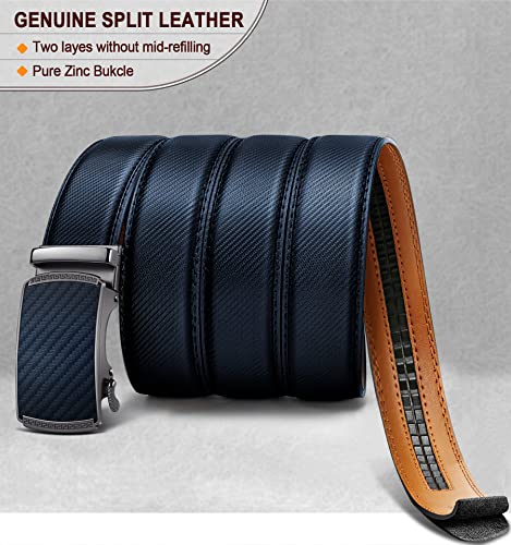 Image of Men's Belt,Bulliant Leather Adjustable Belt for Men Dress Casual 1 3 /8,Trim to Fit
