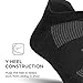 Feetures High Performance Ultra Light Ankle Sock - No Show Socks for Women & Men with Heel Tab - Black, Medium - (1 Pair)