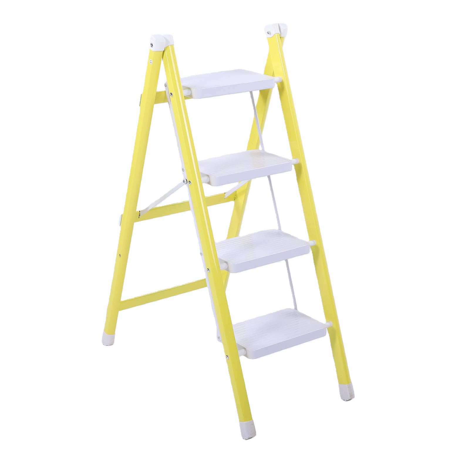 Jectse Scaletta Pieghevole, Sgabello Scaletta a 4 Gradini con Ampio Pedale Antiscivolo, Pieghevole Multiuso con Telaio in Acciaio Al Carbonio, Antiscivolo per Uso Interno in Ufficio Domestico