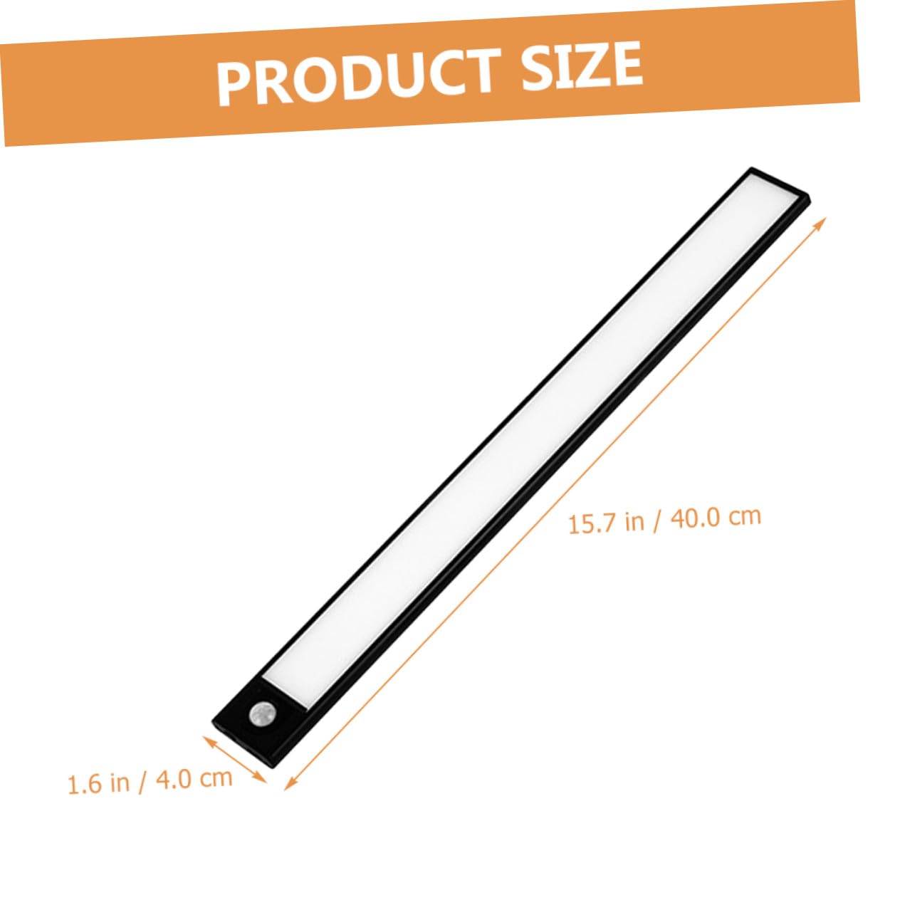 OUNONA Lampe LED Détecteur de Mouvement Intelligente, Rechargeable 800mah, Alliage D'aluminium Noir, Facile à Utiliser pour Chambre et Fête