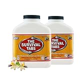 Survival Tabs 30 Day 360 Tabs Emergency Food Survival Food Meal Replacement MREs Gluten Free and Non-GMO 25 Years Shelf Life Long Term Food Storage - Vanilla Flavor