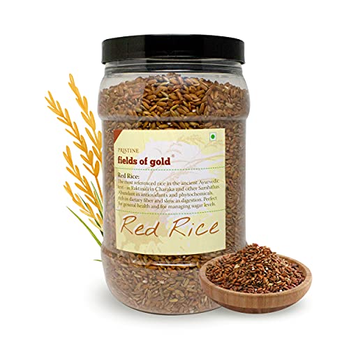 Image of PRISTINE Fields of Gold Red Rice Jar, 1 kg