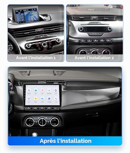 Autoradio Android 8 cœurs Giulietta 2010-2014 avec écran tactile GPS et Bluetooth