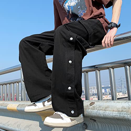 Goth Baggy Cargo Pants with Pockets for Men Women Y2K Straight Leg Joggers Casual Streetwear Loose Pants4
