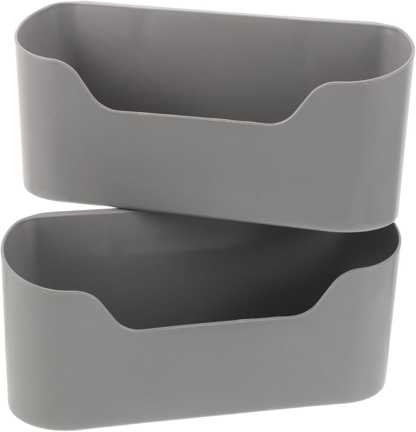 2pcs Mini Plastic Wall Shelf with Adhesive Mount for Bathroom Storage