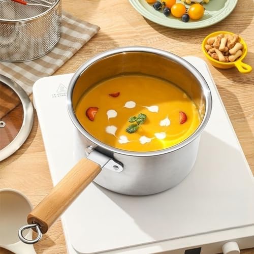 Petite friteuse en acier inoxydable avec couvercle pour induction - 7