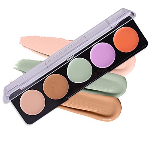 Pure Vie Pro 5 Colors Cream Concealer Camouflage Makeup Palette Contouring Kit