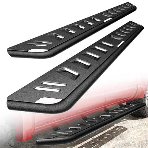 ONINE Tubular 7” Textured Black Running Board Custom Fit 2019-2026 Chevy Silverado/GMC Sierra 1500 & 2020-2026 Chevy Silverado/GMC Sierra 2500HD/3500HD Crew Cab Side Step Nerf Bar
