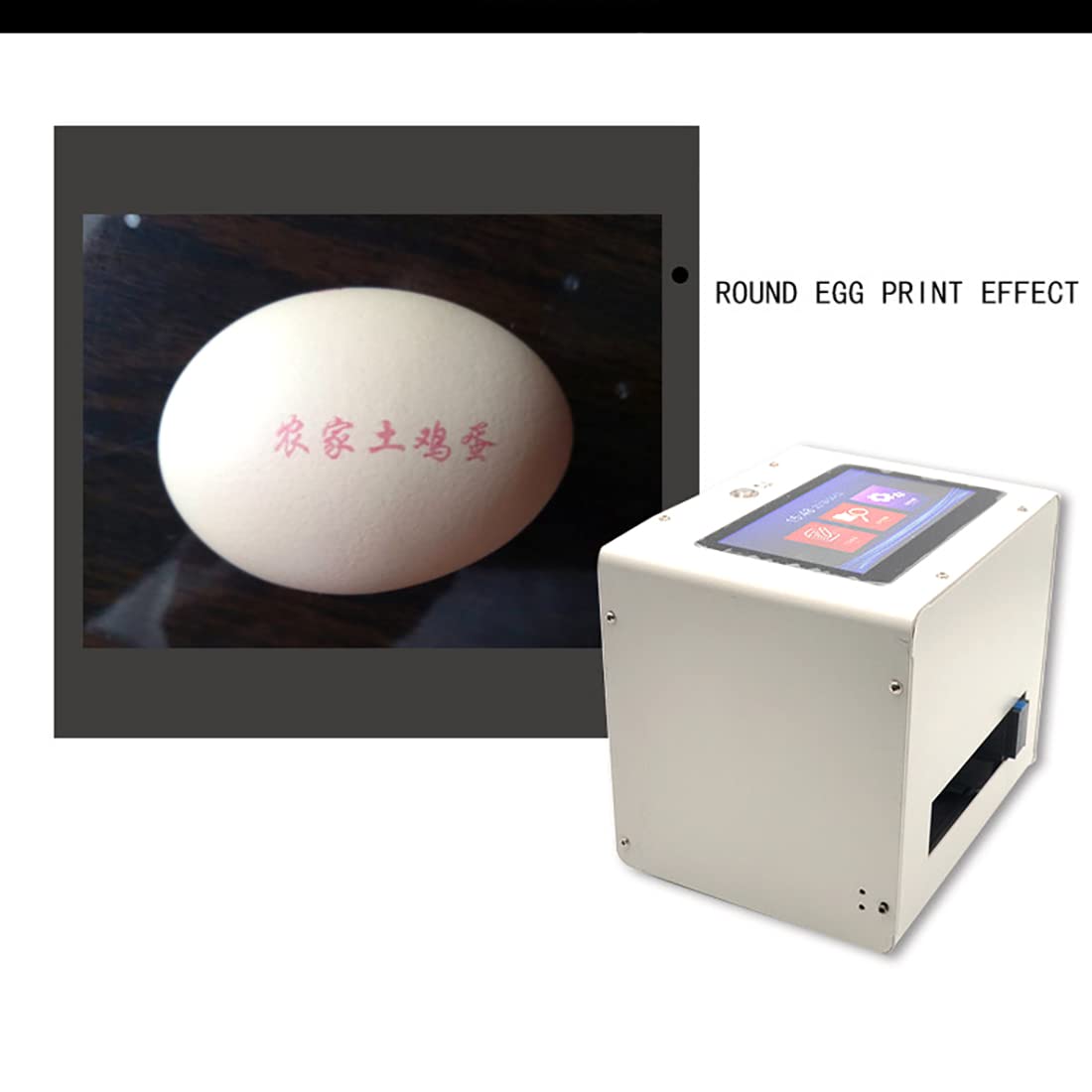 Imprimante jet d'encre de bureau portable, imprimante jet d'encre industrielle automatique, imprimante de bureau de 12,7 mm pour l'impression de codes QR sur les bouchons de bouteilles à surface