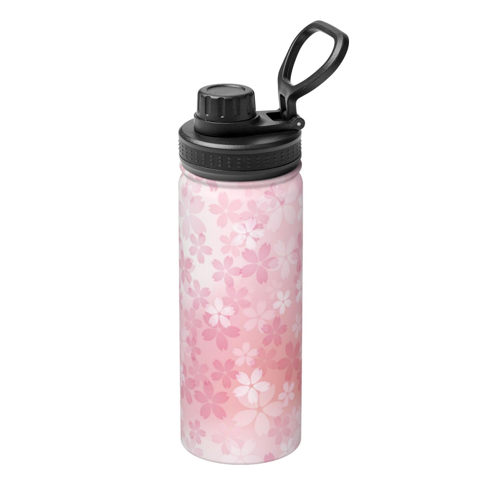 Amazon | ピンク 桜 花柄 エレガント 水筒 真空断熱 保温 保冷