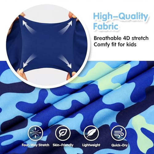 Image of Girls One Piece Swimsuit UPF 50+ Rash Guard with Front Zipper for Ages 3-14