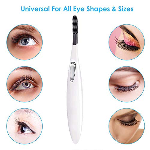 Preisvergleich Produktbild QIYE Beheizbare Wimpernzange, Heated Eyelash Curler, Eyelash Curler, Portable Aufheizbare Wimpernzange Für Wunderbar Geschwungene Wimpern