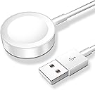 𝟐𝟎𝟐𝟔 𝐔𝐩𝐠𝐫𝐚𝐝𝐞𝐝 for Apple Watch Charger Magnetic Fast Charging Cable [Portable] Magnetic Wireless Charging Compatible with iWatch Series Ultra/SE/11/10/9/8/7/6/5/4/-[3.3FT] White