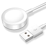 𝟐𝟎𝟐𝟔 𝐔pgraded for Apple Watch Charger Magnetic Fast Charging Cable [Portable] Magnetic Wireless Charging Compatible with iWatch Series Ultra/SE/11/10/9/8/7/6/5/4/-[3.3FT] White