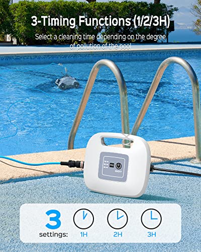 WYBOT Poolroboter, Automatischer Roboter-Poolreiniger mit leistungsstarker Reinigung, mit Zwei Antriebsmotoren, IPX8 wasserdicht(Weiß) – Bild 5