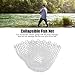 POENVFPO Fly Fishing Net, Foldable Collapsible Rubber Fish Landing Bag Replacement 47cm Depth Lightweight Fishing Gear Replacement