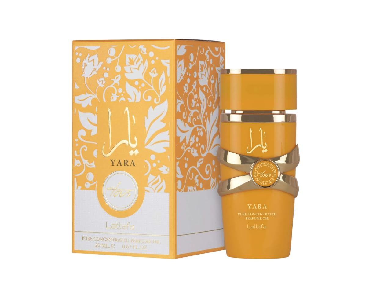 Lattafa Yara Tous Aceite de Perfume Concentrado 20ml, Perfume Árabe para Mujer Yara Tous Concentrated Oil Tropical Dulce con Coco, Mango y Vainilla, Aroma Gourmand Intenso y Duradero (Yara Tous)