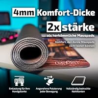 Tilt Gaming Mauspad 1000x500 mm - 4 mm rutschfeste Schreibtischunterlage Groß - Speed-Oberfläche & HD-Druck - Maschinenwaschbar Mousepad XXL für Gaming und Büro - Sakura City Desk Mat – Ansicht 2