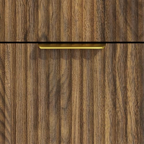 Image of Walnut Dresser for Bedroom, 6 Drawer Dresser with Smooth-Gliding Drawers