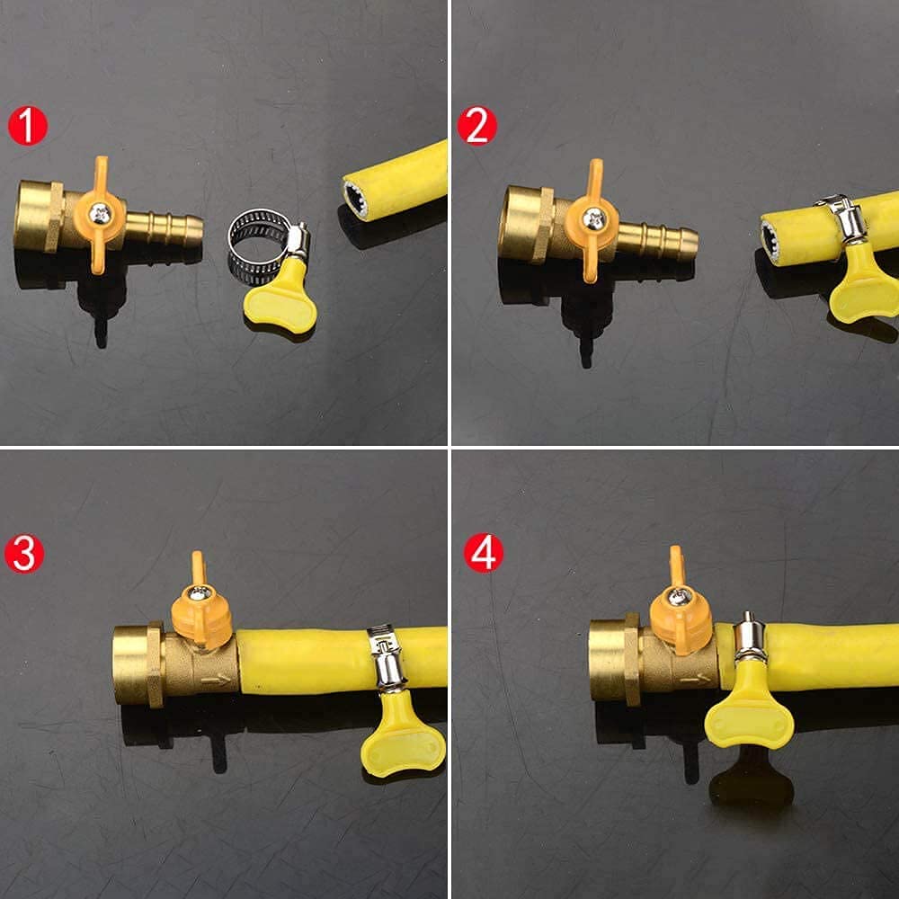 Fascette Stringitubo In Acciaio Inox Giallo (Set Misto Da 16) - Misure 8-38mm, Larghezza 8mm - 4