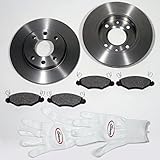 passend für: PEUGEOT 206 Autoparts-Online Set 60001491 Bremsscheiben massiv/Bremsen + Bremsbeläge für vorne