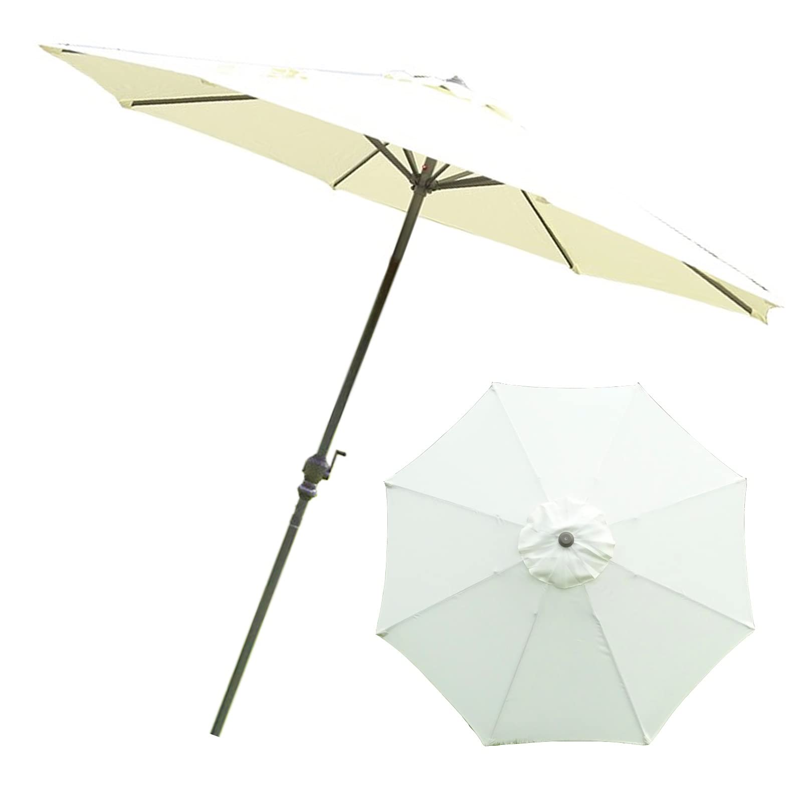 Parasol portátil antiviento para protegerte del sol en el jardín 8