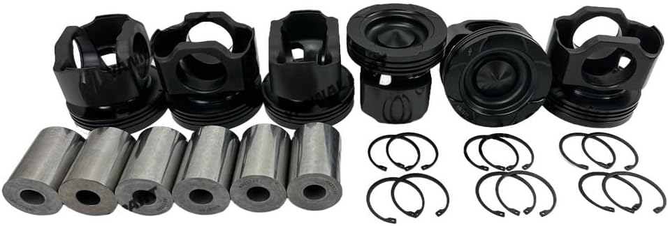 6 PC Piston 4367173 Suitable for Cummins QSX15 Engine Part