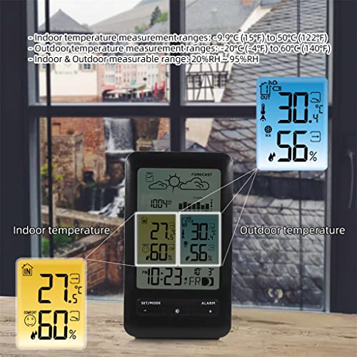 Station météo thermomètre avec baromètre intégré et prévisions de précision - 5