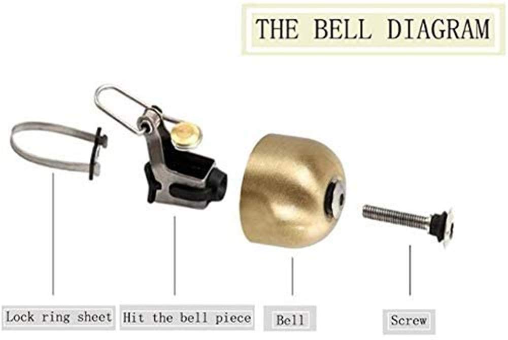 dzwonek rowerowy, Vintage Bike Bell Klakson rowerowy do roweru górskiego, roweru szosowego, mini, retro, dzwonek rowerowy, klakson rowerowy, dzwonek, czysty, głośny
