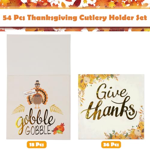 Mortime54pcsthanksgivingcutleryholderset36pcsdisposablethanksgivingnapkinsand18pcscutlerywrapsbagutensilholderforthanksgivingpartysuppliesharvestdinnertabledecorations  Urban Country Home Decor Mortime 54 pcs thanksgiving cutlery holder set 36 pcs disposable thanksgiving napkins and 18 pcs cutlery wraps bag utensil holder for thanksgiving party supplies harvest dinner table decorations  urban country home decor