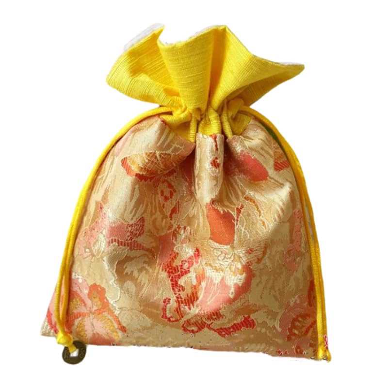 2 Bolsas de Seda Brocada China para Joyas 5.9x7.5 in miniatura 1