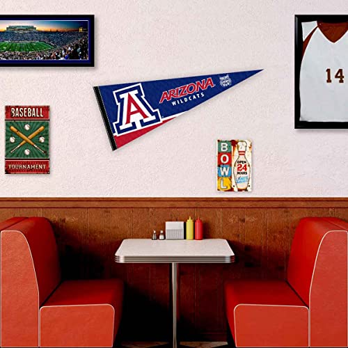 college flags amp banners co arizona wildcats pennant full size felt