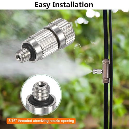 Buse de brumisation laiton 3/16 atomiseur haute pression acier inoxydable 50 pcs - 6