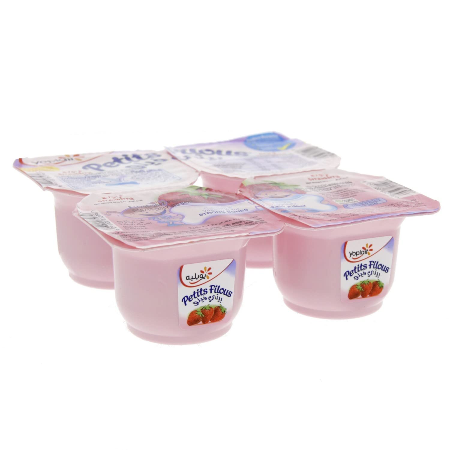 Yoplait Petit Filous Strawberry Flavoured Yoghurt 50g x 4pcs