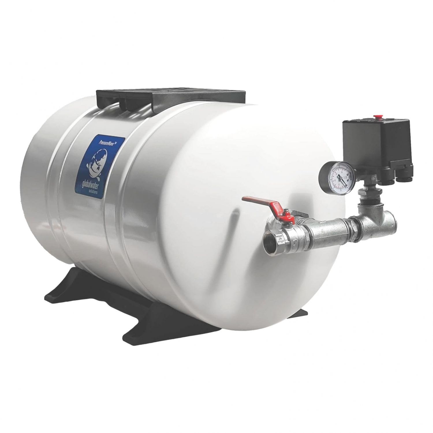Pompe&Moteur Kit Complet Ballon Surpresseur à Diaphragme Pwb 100l Horizontal