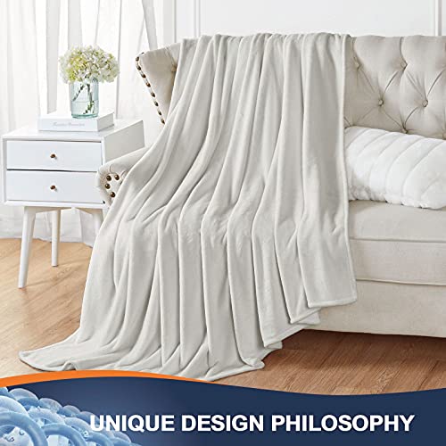 Walensee Fleece Blanket Plush Throw Fuzzy Lightweight (Twin Size 60X80 Silver Grey) Super Soft Microfiber Flannel Blankets For Couch, Bed, Sofa Ultra Luxurious Warm And Cozy For All Seasons #TOP3