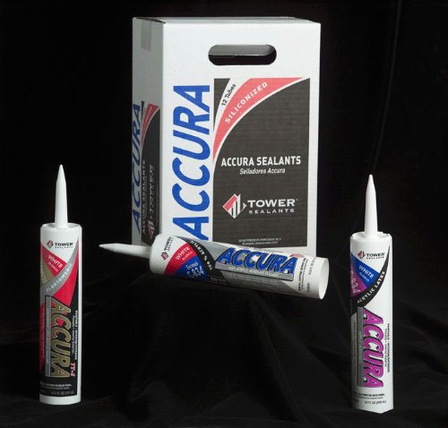 Image of Tower Sealants |Accura Siliconized Acrylic Latex Caulk 10.0 fl oz - Brown