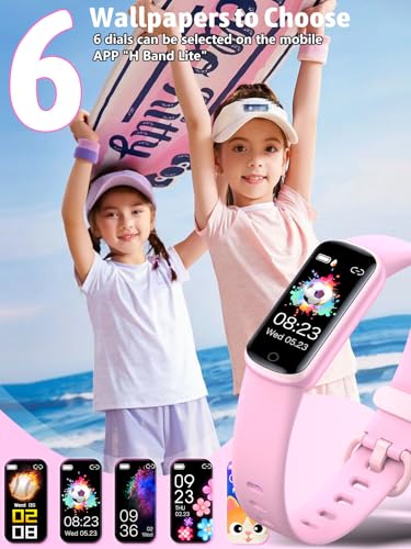 shylad Kids Fitness Tracker,Fitness Watch Waterproof Activity Tracker with HeartRate and Sleep Monitor,Stopwatch,11 Sport Modes,Great Gifts for Girls Boys Kids Age 6-13 Years Olds-Pink - 3