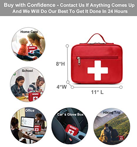 Bolsa de primeiros socorros Gatycallaty com tratamento de emergência vazio Bolsas médicas com vários