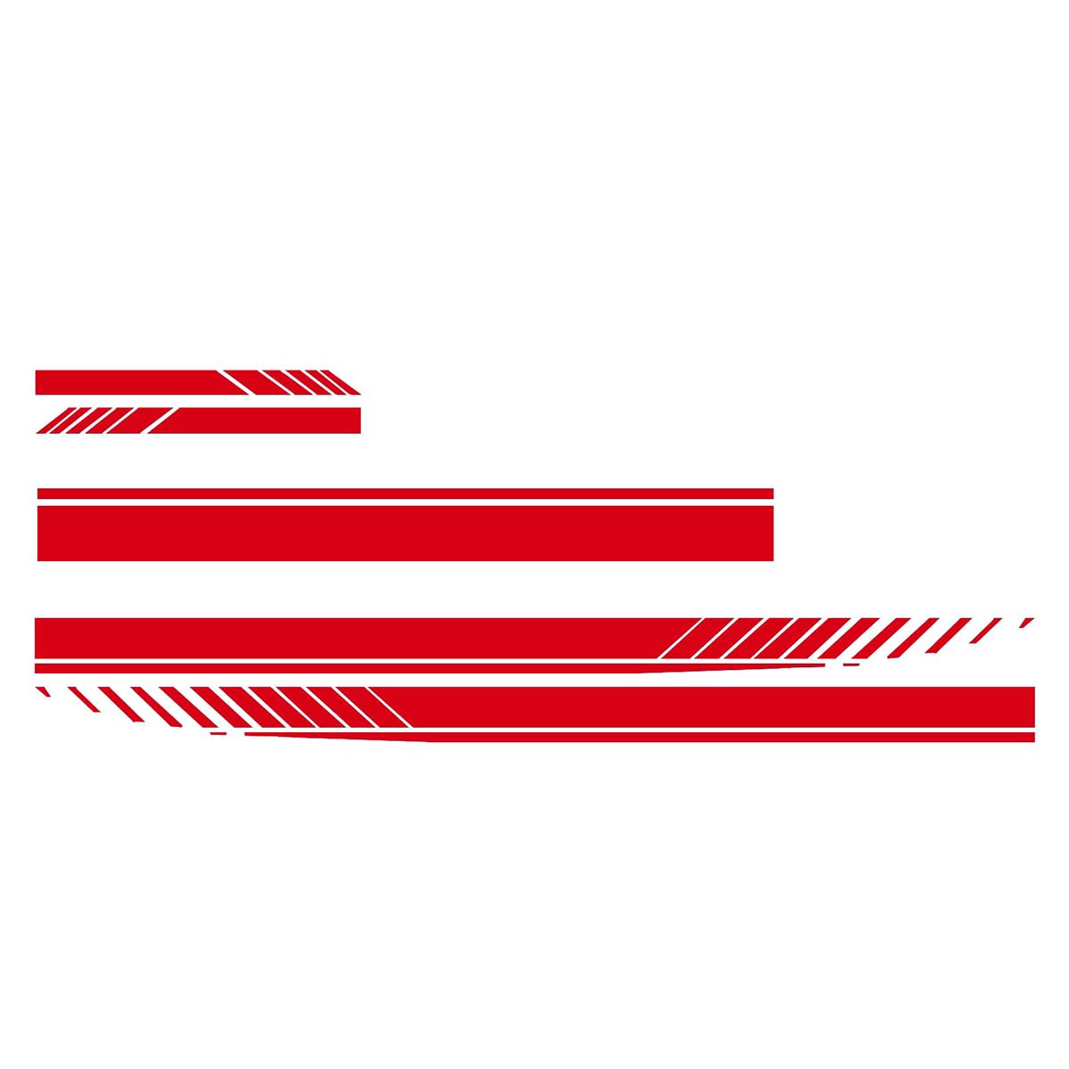 ONEMAJI 5pcs Racing Car Stripe Decal Stickers for Lexus IS300h ES-300h LS500h RC300h-F, Car Hood Stripe Sticker Vinyl Hood, Side Skirt Roof & Bumper Stripes Stickers,Red