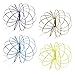 Geospace Original GeoFlux Mesmerizing 3-D Kinetic Sculpture & Interactive Spring Toy (4-Pack Solar Colors)