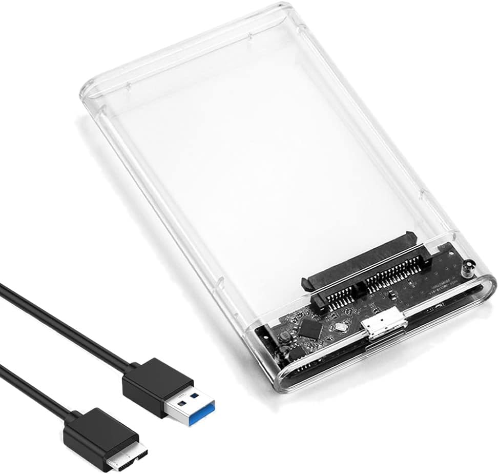 Amazon Brand Eono 2.5" Hard Drive Enclosure, SATA to USB 3.1 6Gbps