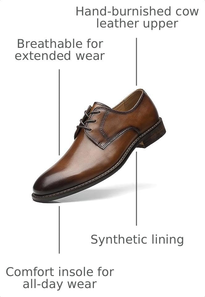 Image of Brown Leather Slip-On Loafers for Men by La Milano | Dress Shoes