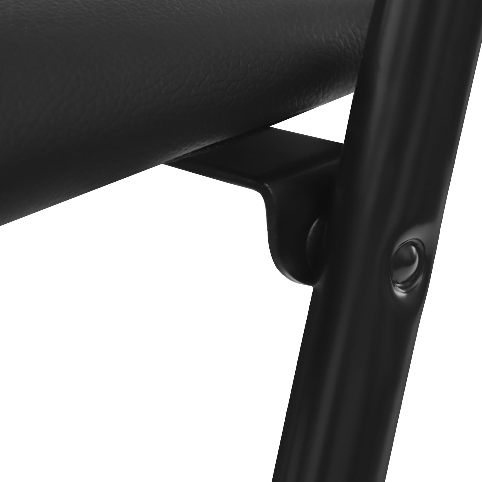 Sgabello da bar portatile per esterni, 75 cm, pieghevole, con seduta imbottita in schiuma e capacità di carico di 125 kg, seduta moderna per risparmiare spazio in cucina e bar (nero)