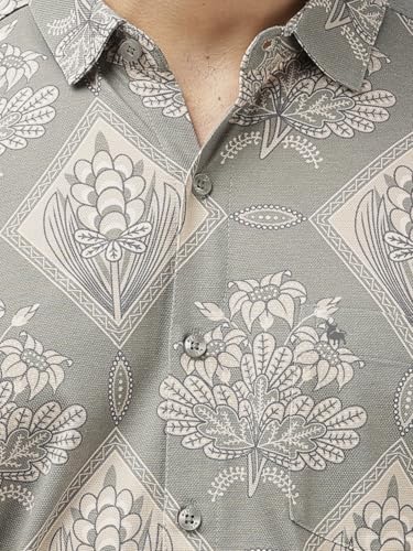 Image of BULLMER Trendy Regular Fit Striped Causal Full Sleeve Shirt for Men.
